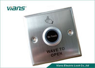 แผงสแตนเลสปุ่มปลดล็อคประตู Touchless Wave Button