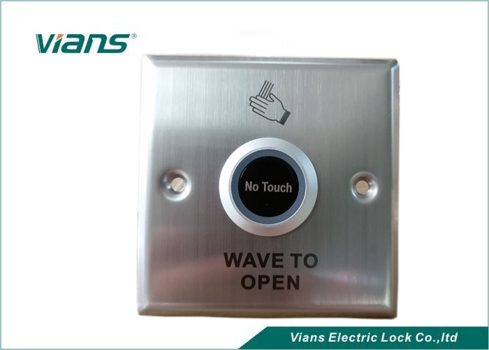 แผงสแตนเลสปุ่มปลดล็อคประตู Touchless Wave Button