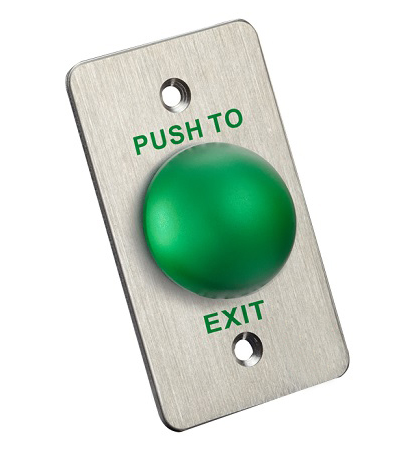 ปุ่มออกประตูสีเขียวรูปสี่เหลี่ยมผืนผ้า IP50 สวิตช์กดแบบกำหนดเอง 1